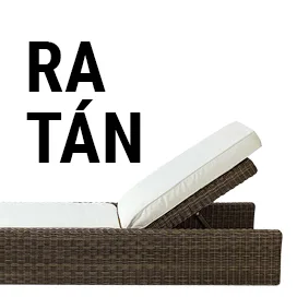 Tumbonas trenzadas & ratán