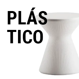 Puffs y taburetes bajos de plástico