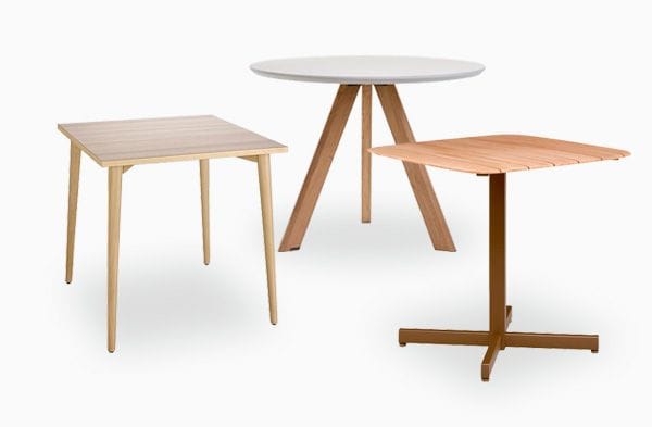 Mesas de comedor de madera para restaurantes y hostelería