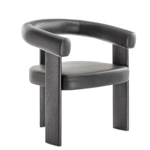 Sillón robusto de madera con asiento tapizado para hoteles