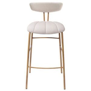 Taburete tapizado estructura metal - Diseño Nórdico