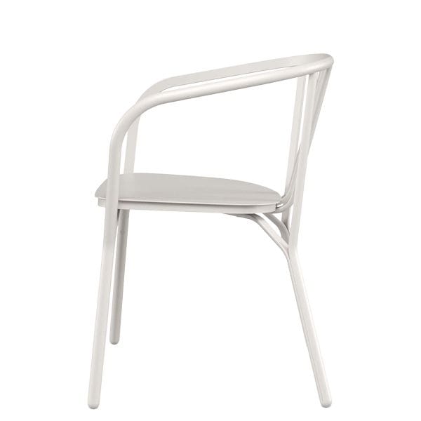 Sillón de exterior para hostelería en aluminio con cojín