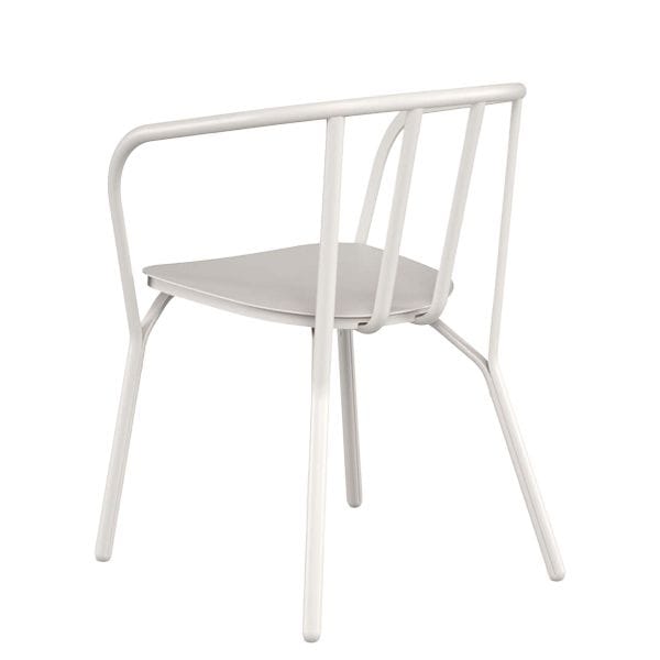 Sillón de exterior para hostelería en aluminio con cojín
