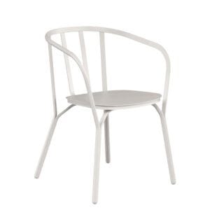 Sillón de exterior para hostelería en aluminio con cojín