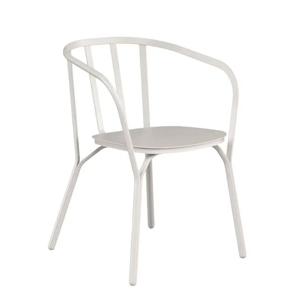 Sillón de exterior para hostelería en aluminio con cojín