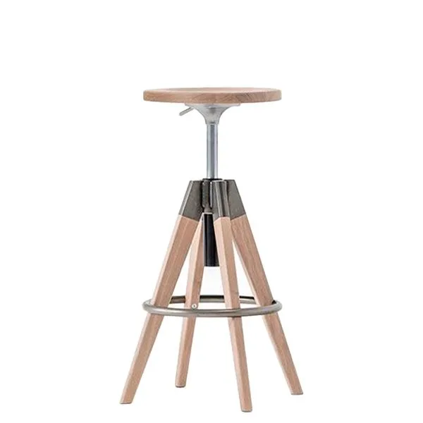 Arki Stool de Pedrali taburete con asiento regulable en altura