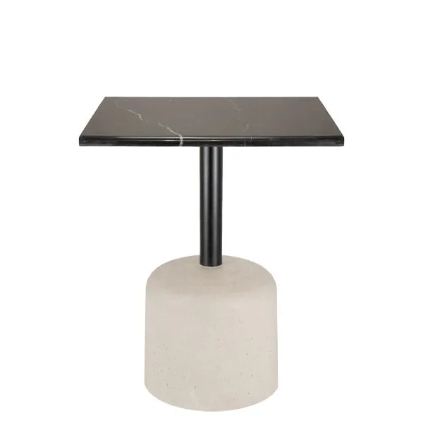 Pie de Mesa Acero y Hormigón con forma circular
