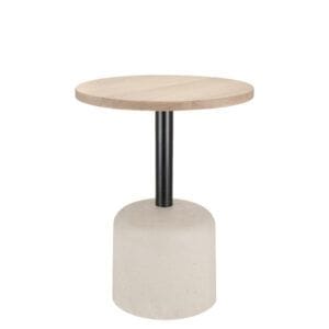 Pie de Mesa Acero y Hormigón con forma circular