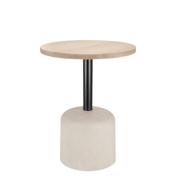 Pie de Mesa Acero y Hormigón con forma circular