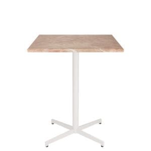 Pié de mesa minimalista de acero para terrazas de hostelería