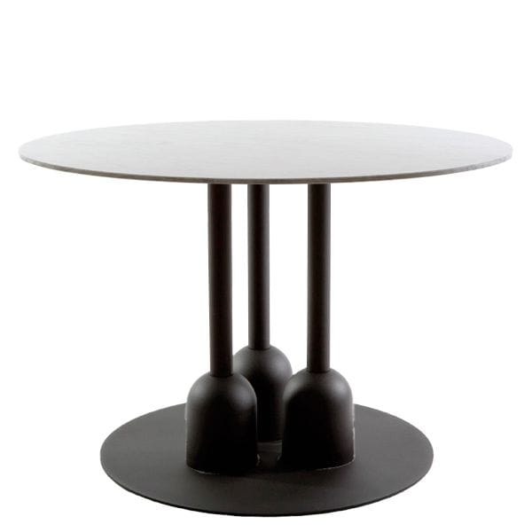 Pie de Mesa Columna Triple de Acero Lacado
