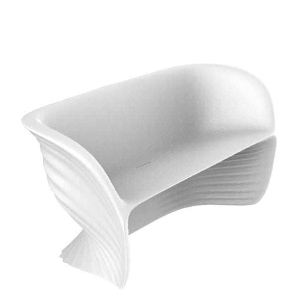 sofá Biophilia Vondom en polietileno blanco