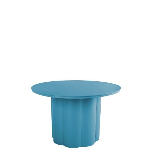 Mesa baja aluminio exterior ideal para espacios de hostelería