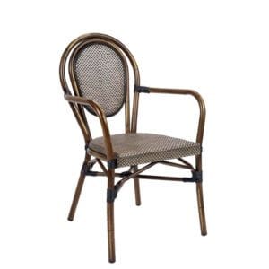 Sillón en ratán sintético para hostelería