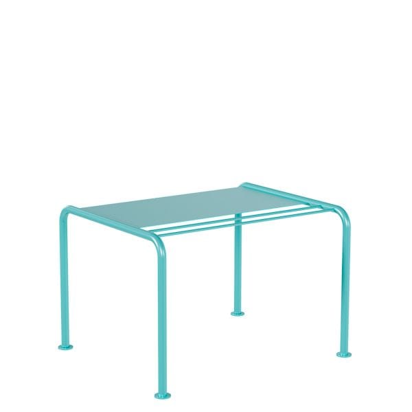 Mesa baja metálica para terrazas de hostelería y piscinas