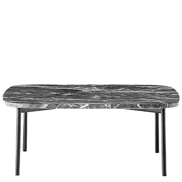 Mesa baja Buddy de Pedrali sobre marmol