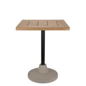 Pie de Mesa Hormigón Circular con Columna de Acero