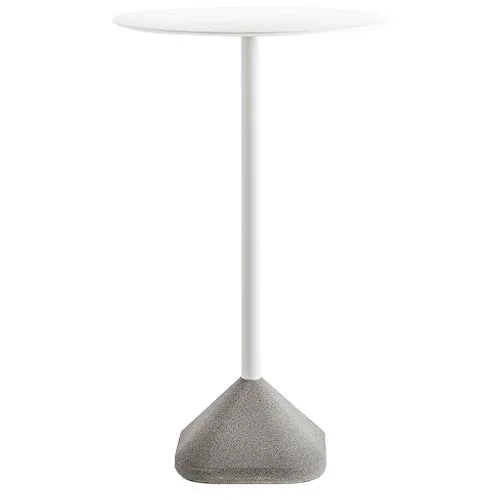 Mesa alta Concrete Pedrali con base en cemento para exterior