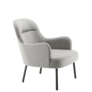 Butaca contemporánea tapizada DAVINCI BB para recepciones