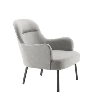 Butaca contemporánea tapizada DAVINCI BB para recepciones