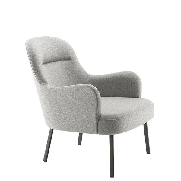Butaca contemporánea tapizada DAVINCI BB para recepciones