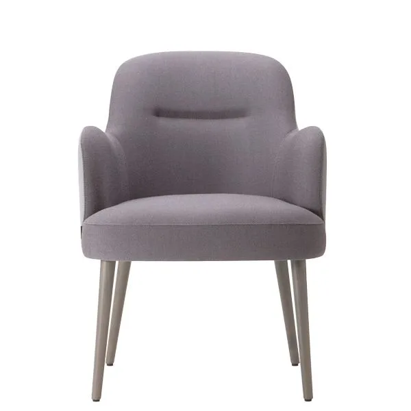 Sillón DAVINCI WOOD SB estilo nórdico tapizado  para restaurante