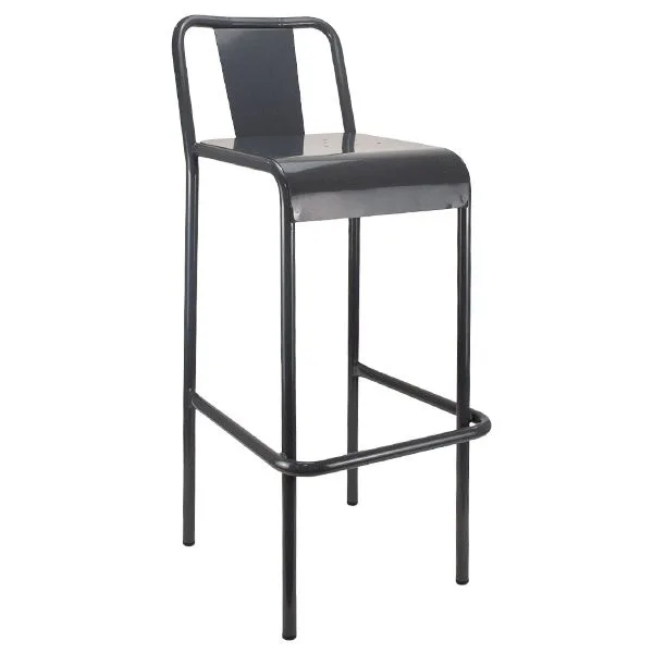Taburete metálico apilable para terrazas de hostelería