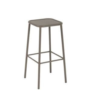 Taburete de metal para bares y cafeterías