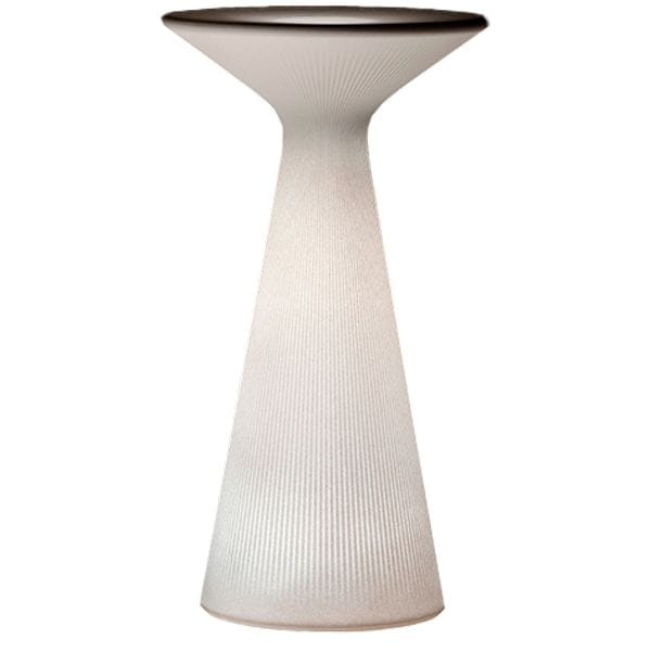 Mesa alta de polietileno apta para exterior – Versión luminosa