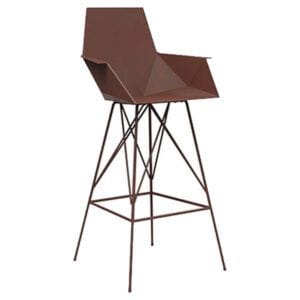 taburete Faz con brazos Vondom de diseño geométrico