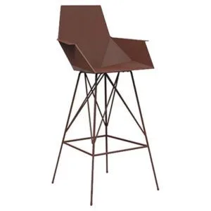taburete Faz con brazos Vondom de diseño geométrico