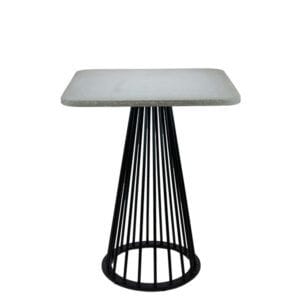 Pie de Mesa Metálico Circular Columna de Varillas