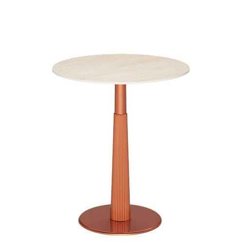 Pie de Mesa Metálico Invertido Circular