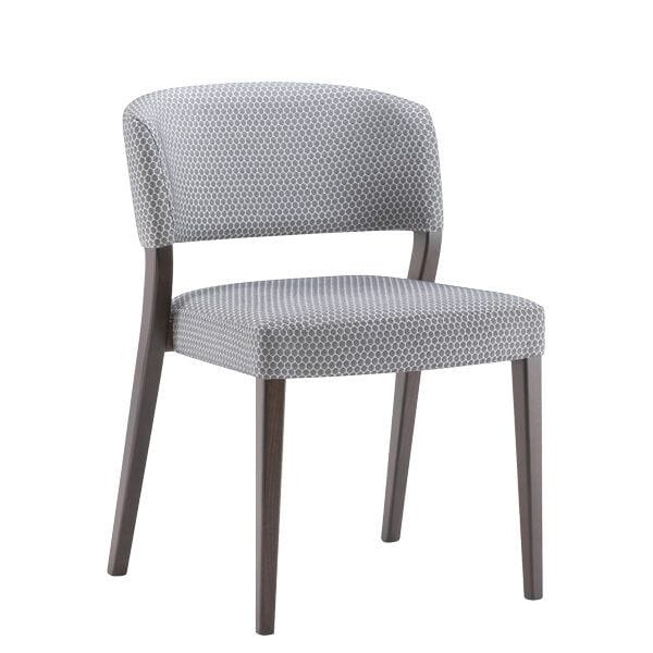Silla tapizada y sin tapizar estructura en madera de haya