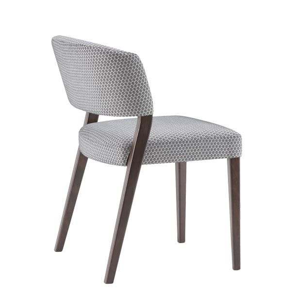 Silla tapizada y sin tapizar estructura en madera de haya
