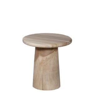 Mesa baja en madera de Suar para terrazas de hostelería