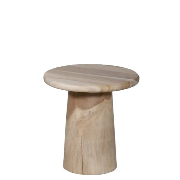 Mesa baja en madera de Suar para terrazas de hostelería