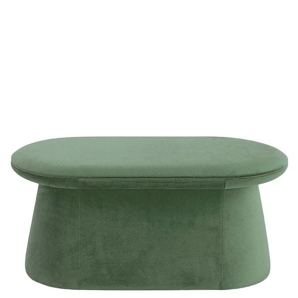 Puff de diseño totalmente tapizado para cafeterías