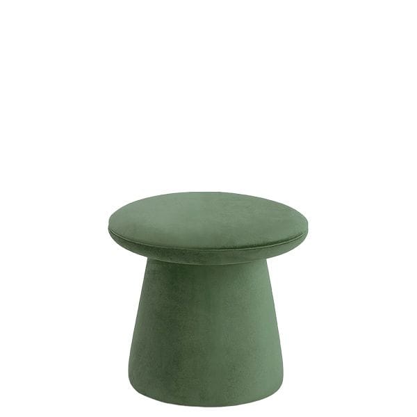Puff de diseño totalmente tapizado para cafeterías