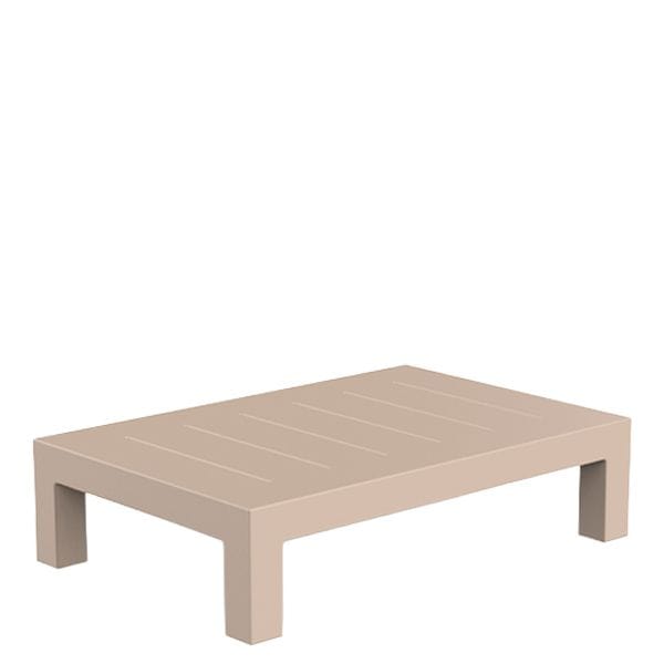 mesa baja Jut Vondom de diseño minimalista para exterior e interior