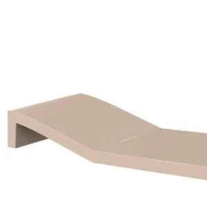 detalle del diseño ergonómico de la tumbona Jut Vondom