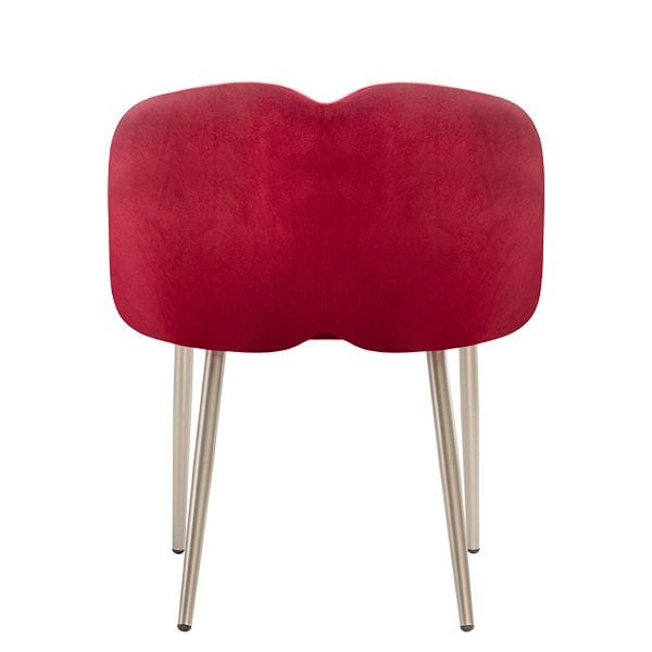 Sillón tapizado para hostelería con diseño artístico y moderno