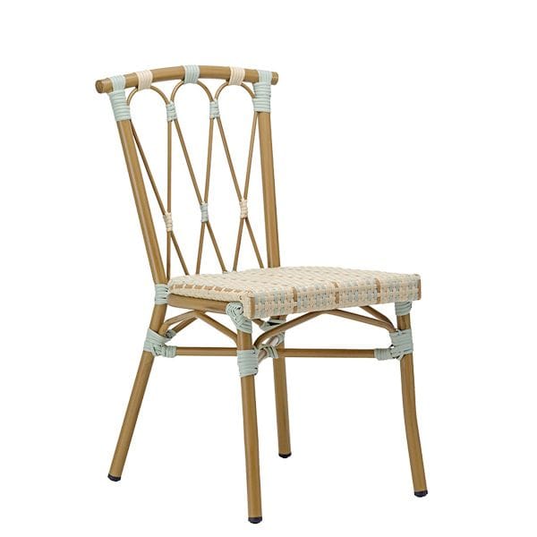 Silla estructura acabado rattan estilo mediterráneo para terrazas