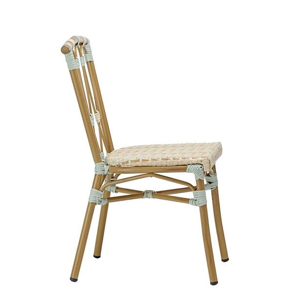 Silla estructura acabado rattan estilo mediterráneo para terrazas