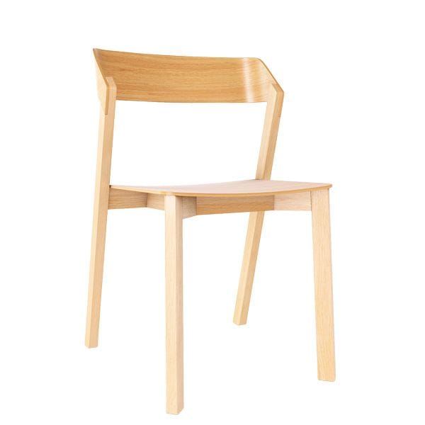 Silla de madera estilo nórdico para restaurantes y cafeterías