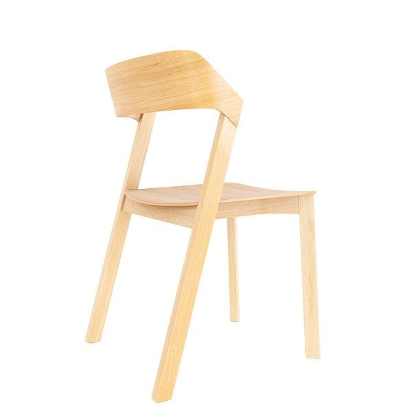 Silla de madera estilo nórdico para restaurantes y cafeterías
