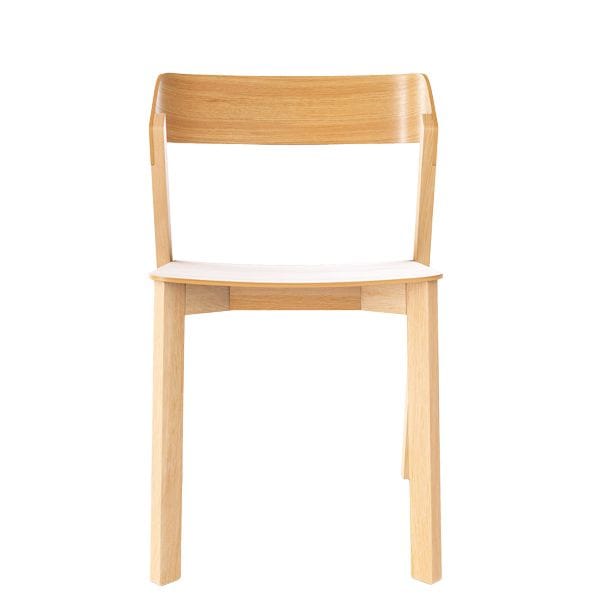 Silla de madera estilo nórdico para restaurantes y cafeterías