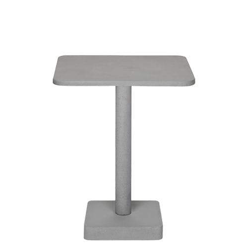 Pie de Mesa Hormigón Circular con base cuadrada