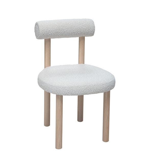 Silla tapizada con patas en haya para hostelería