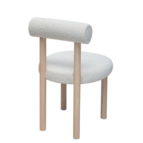 Silla tapizada con patas en haya para hostelería